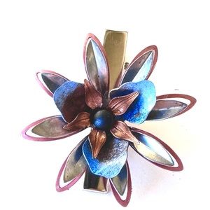 One of a kind gorgeous Handcrafted & Designed Vintage Flower Barrette